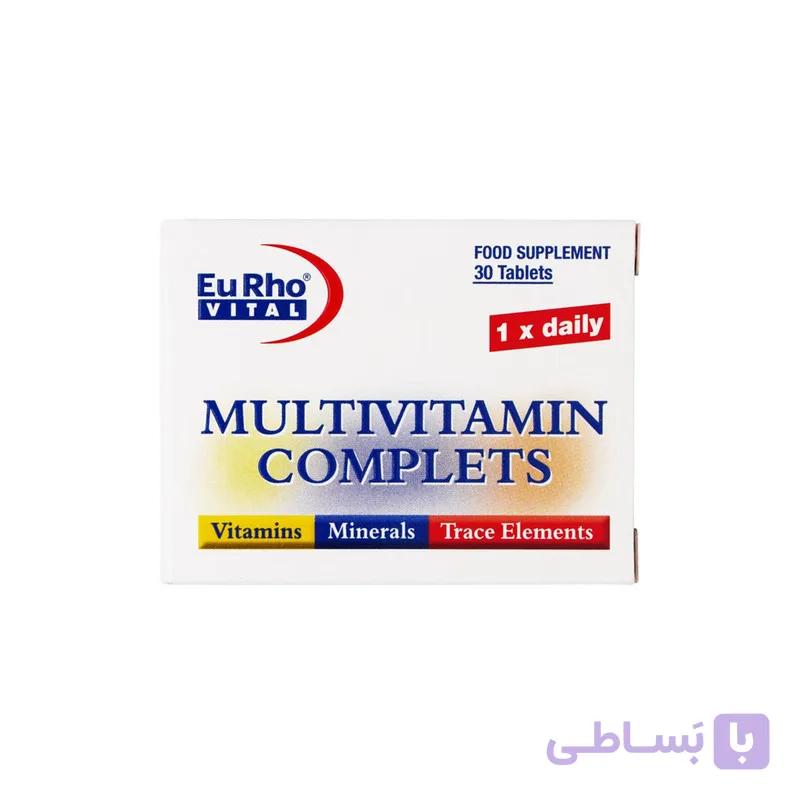 قرص مولتی ویتامین کامپلیت یورو ویتال بسته 30 عددی