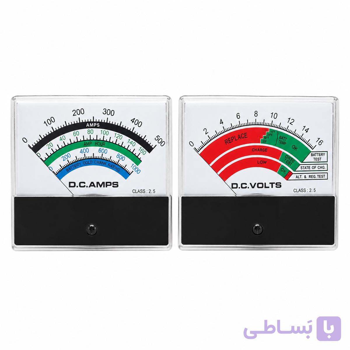 ولت متر و آمپر متر مخصوص تستر باتری 500 آمپر