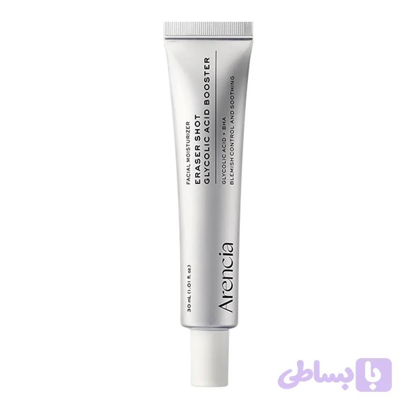 کرم مرطوب‌کننده و لایه بردار روزانه آرنسیا حاوی گلیکولیک اسید (Arencia Eraser Shot Glycolic Acid Booster Facial Moisturizer)