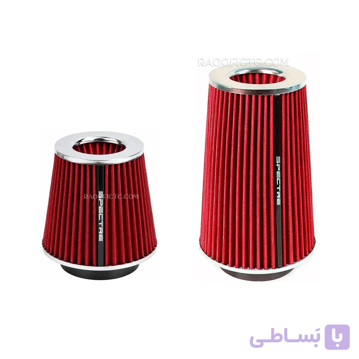 فیلتر هوا اسپرت اسپکتر قرمز سیمی پارچه ای وارداتی — تصویر 1