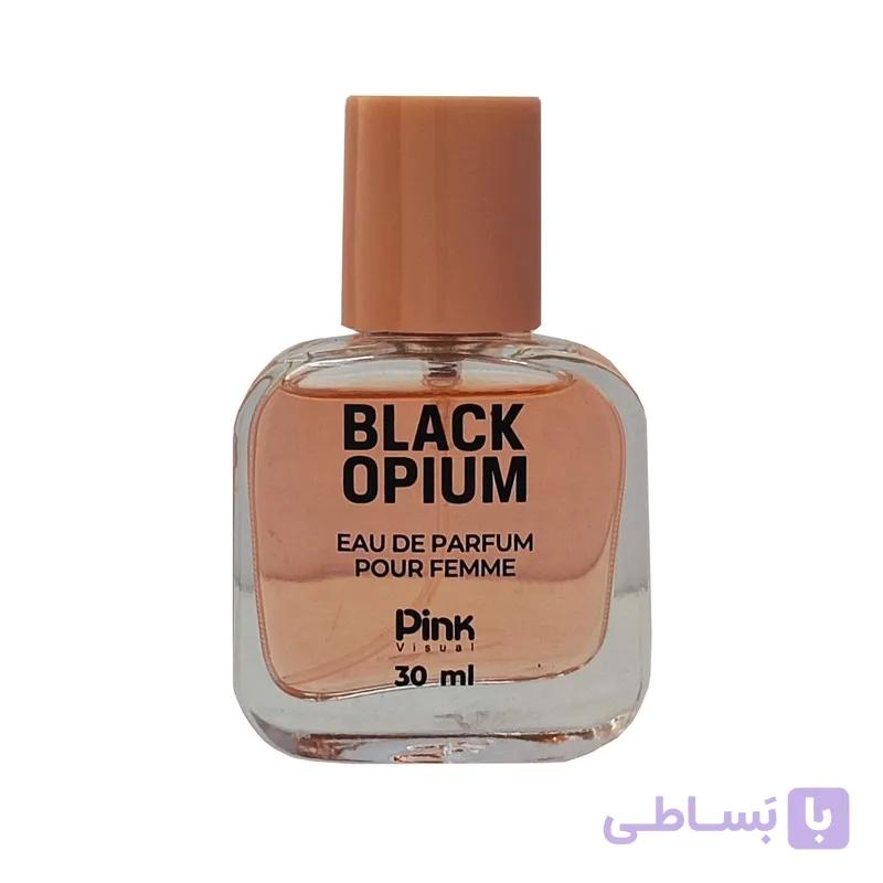 عطر جیبی زنانه پینک ویژوال مدل Black Opium حجم 30 میلی لیتر