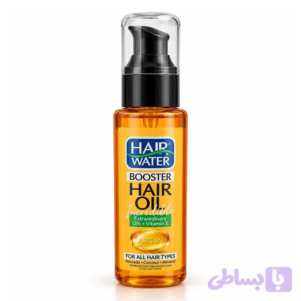 روغن آرگان مو هیرواتر کامان مدل Booster Hair Oil مناسب انواع مو Comeon HAIR WATER