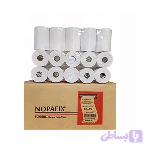 رول کاغذ پرینتر حرارتی هانسول نوپافیکس ۸ سانتی – کارتن ۶۰ عددی