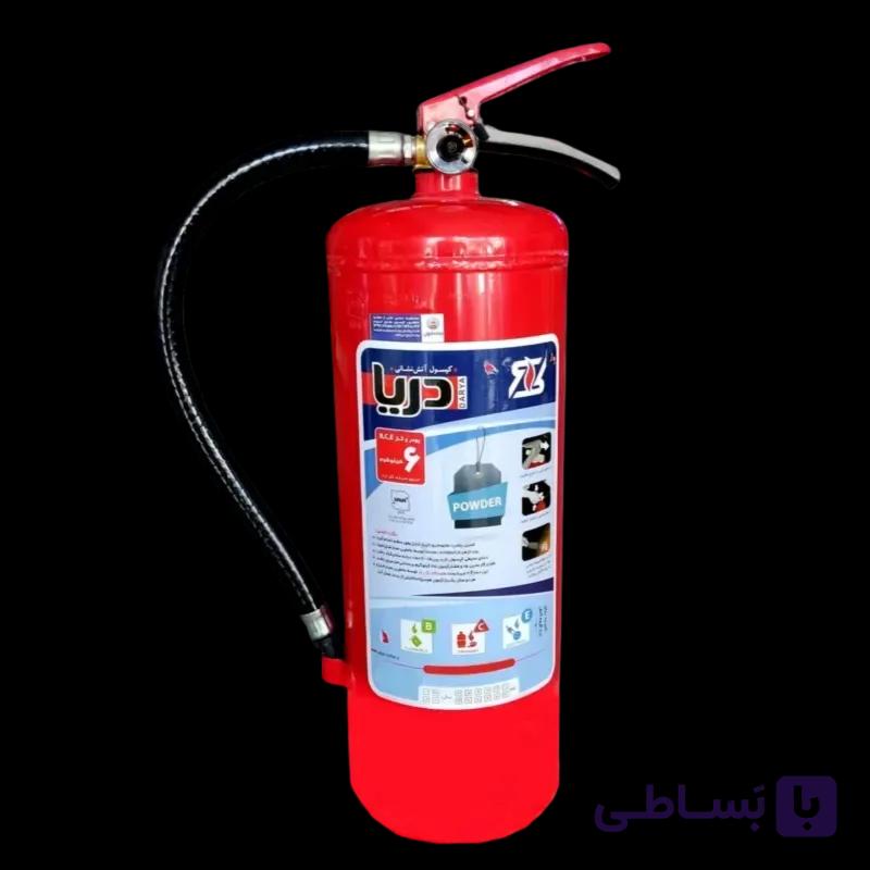 کپسول آتش نشانی پودر و گاز دریا کد 125 وزن 6 کیلوگرم — تصویر 1