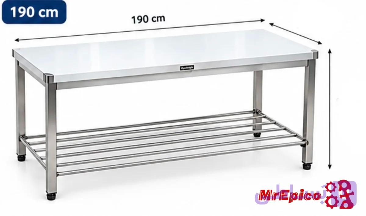 میز کار صنعتی190 سانت استیل 304 — تصویر 1
