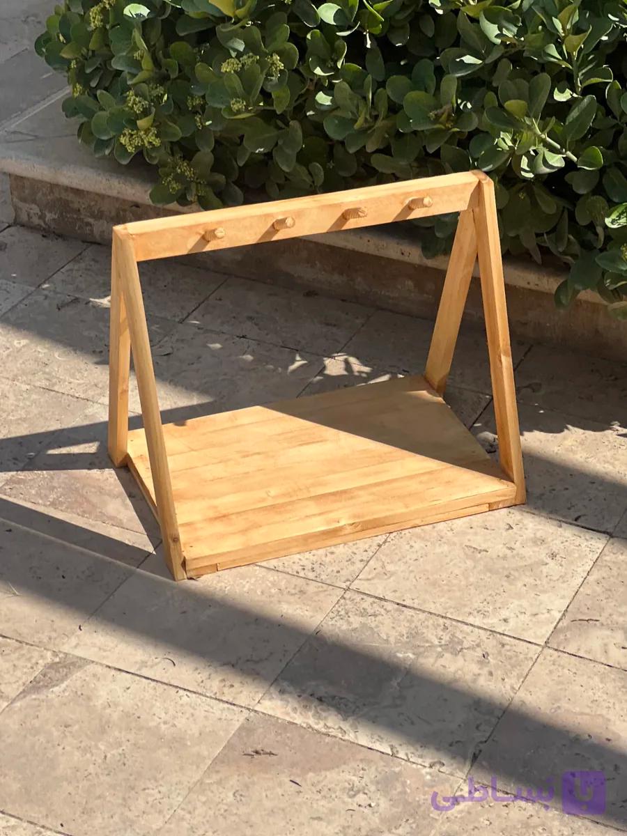 استند چوبی جمع‌وجور مدل دلنشین | نظم‌دهنده دست‌ساز آشپزخانه