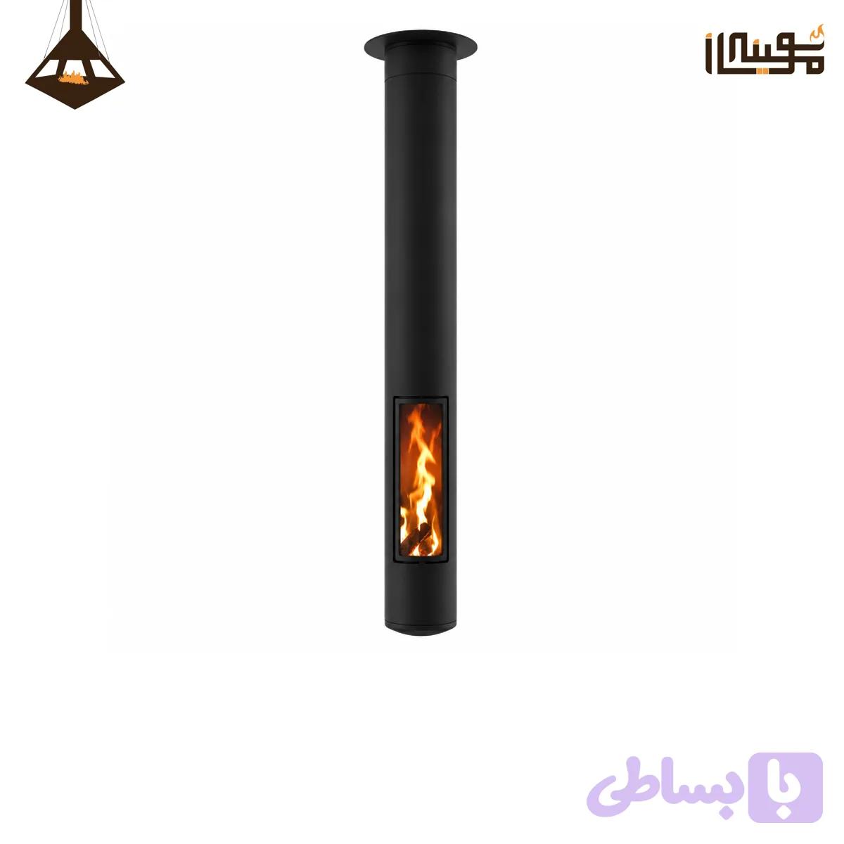شومینه آویز مدرن طرح استوانه — تصویر 1