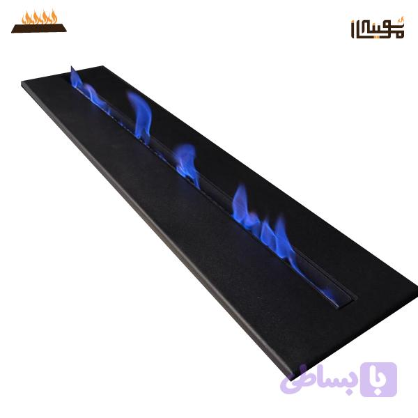 شومینه توکار الکلی جنس آهن (رنگ مشکی) — تصویر 1