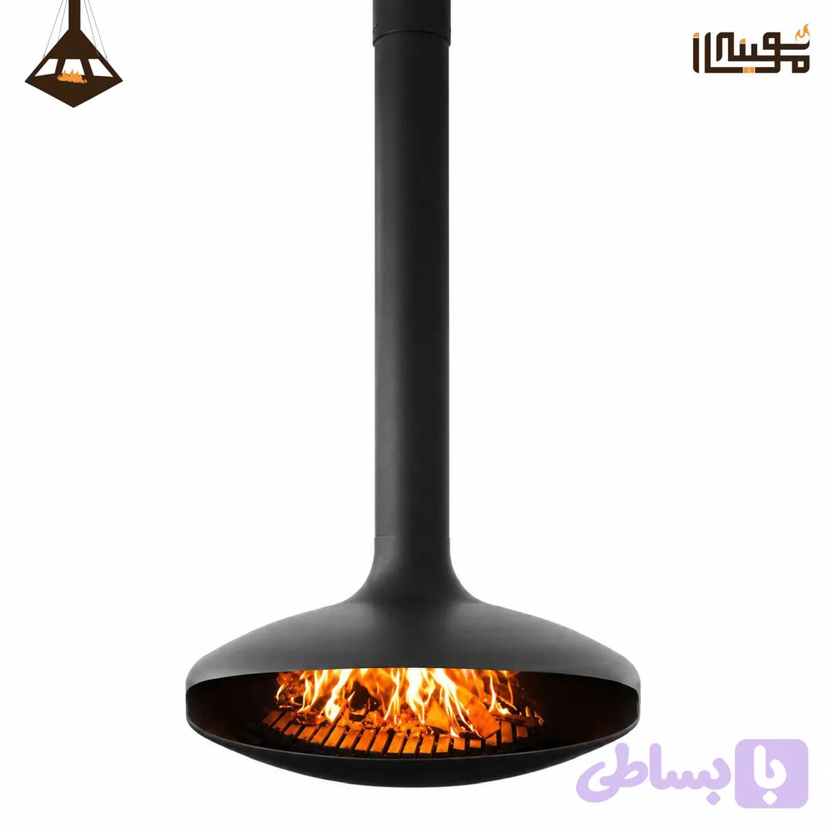 شومینه گازی معلق مدل کروی (دیسکی) — تصویر 1