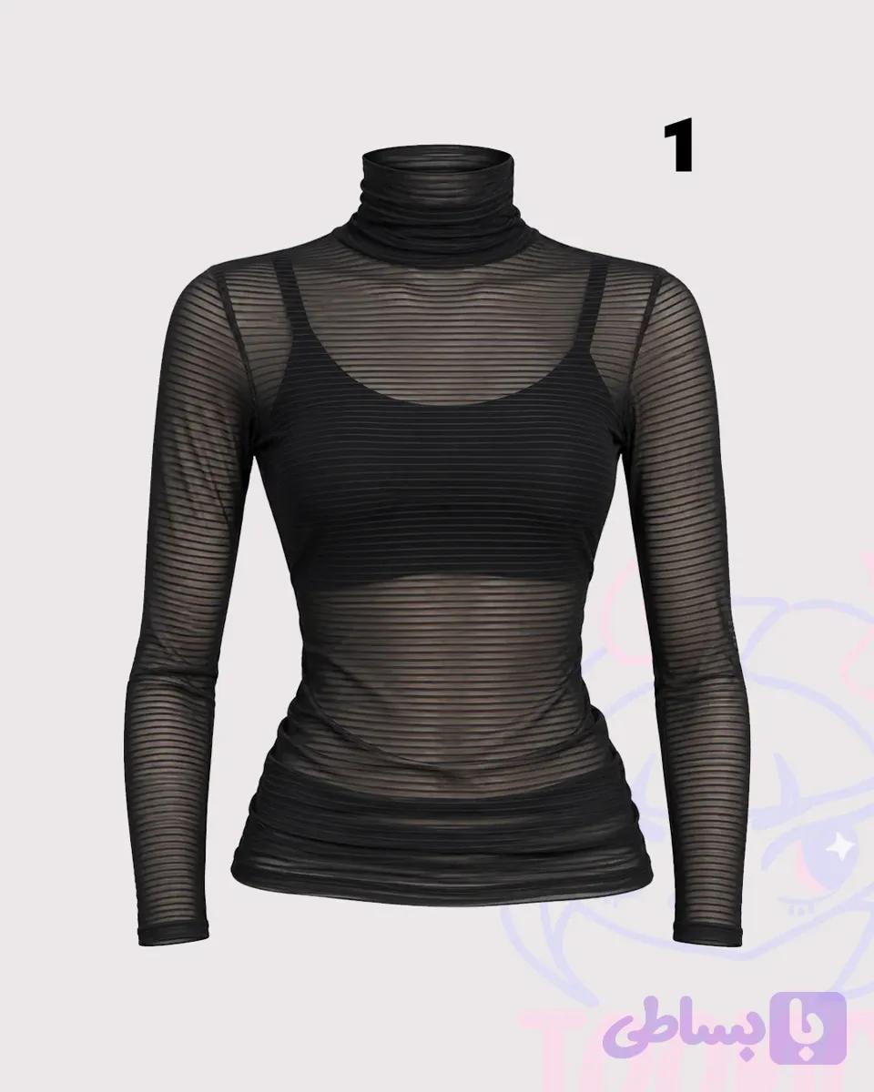 مش تاپ مشکی دخترانه — تصویر 1