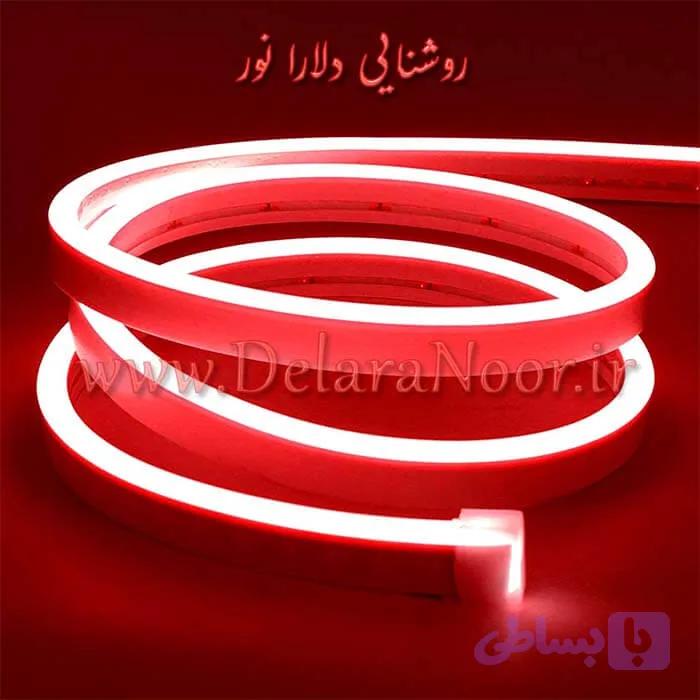 نئون فلکسی قرمز 12 ولت — تصویر 1