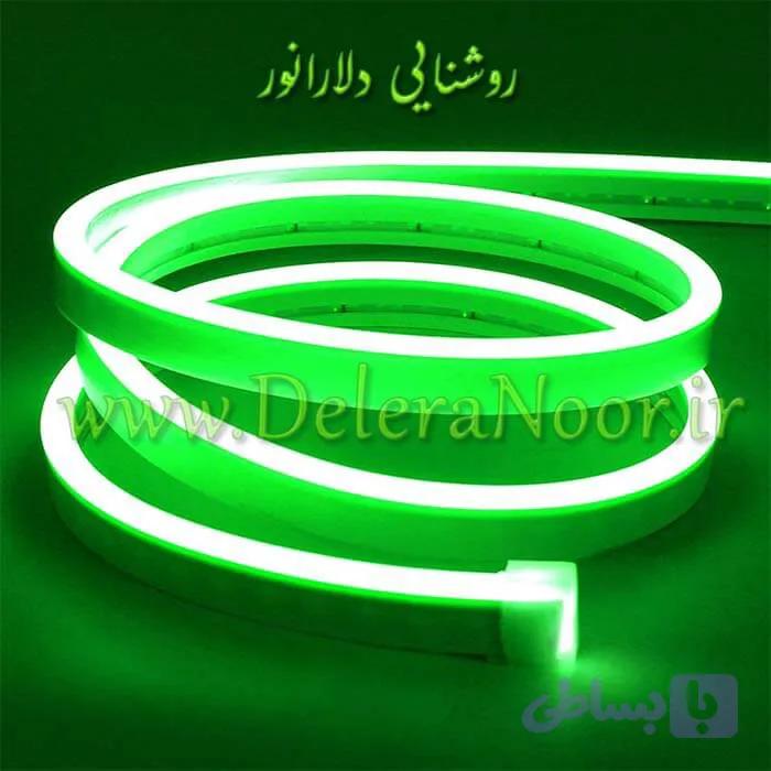 نئون فلکسی سبز 12 ولت — تصویر 1