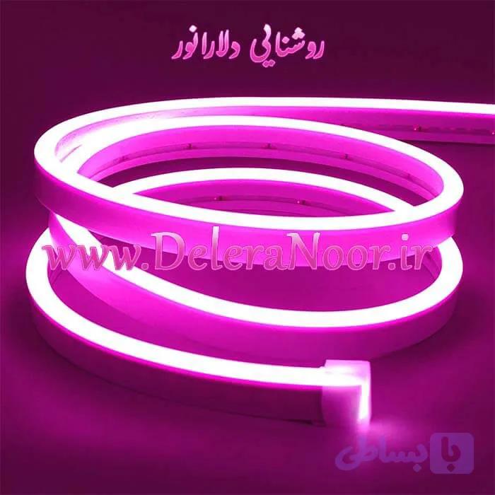 نئون فلکسی صورتی 12 ولت — تصویر 1