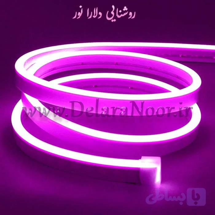 نئون فلکسی بنفش 12 ولت — تصویر 1