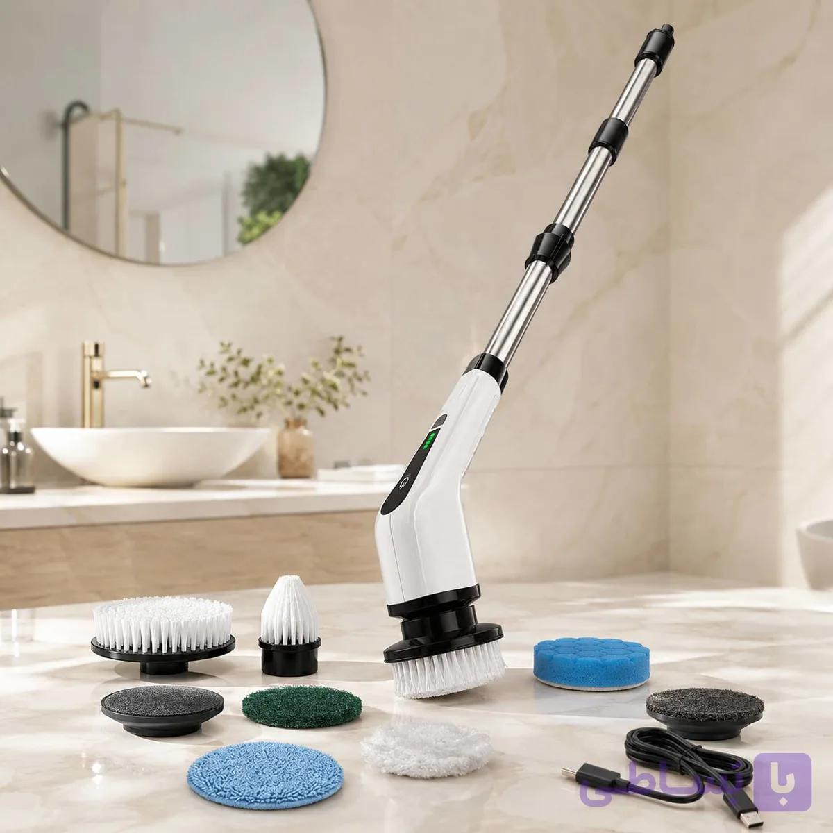 براش شستشو 9 کاره مدل JY-6010 یک فرچه نظافت برقی و شارژی