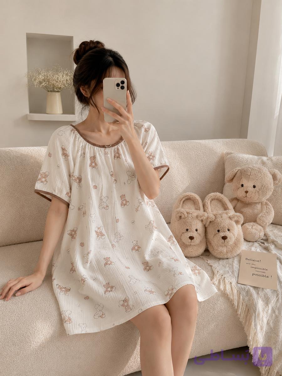 لباس خواب و پیراهن راحتی پینترستی bear🧸