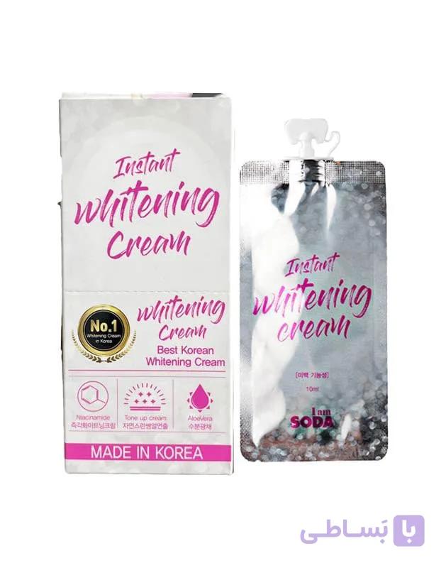 i am soda instant whitening cream کرم سفید کننده فوری رفع تیرگی فوری و روشن کننده نواحی تیره بدن آی ام سودا — تصویر 1