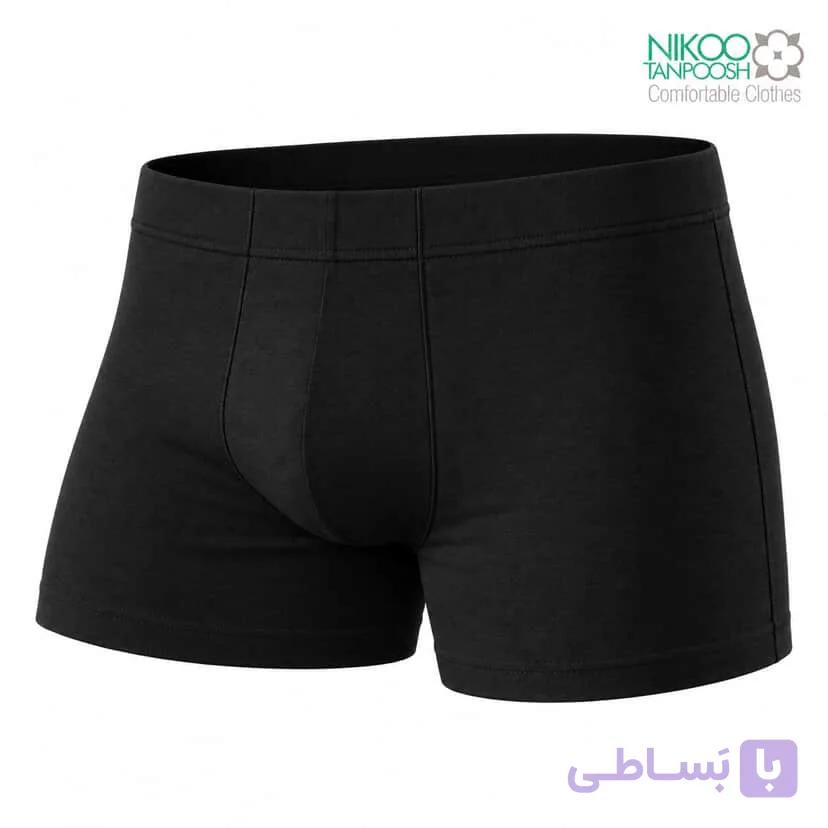 شورت پادار مردانه کمرکش تخت لیفه ای رنگی|نیکوتن پوش — تصویر 1
