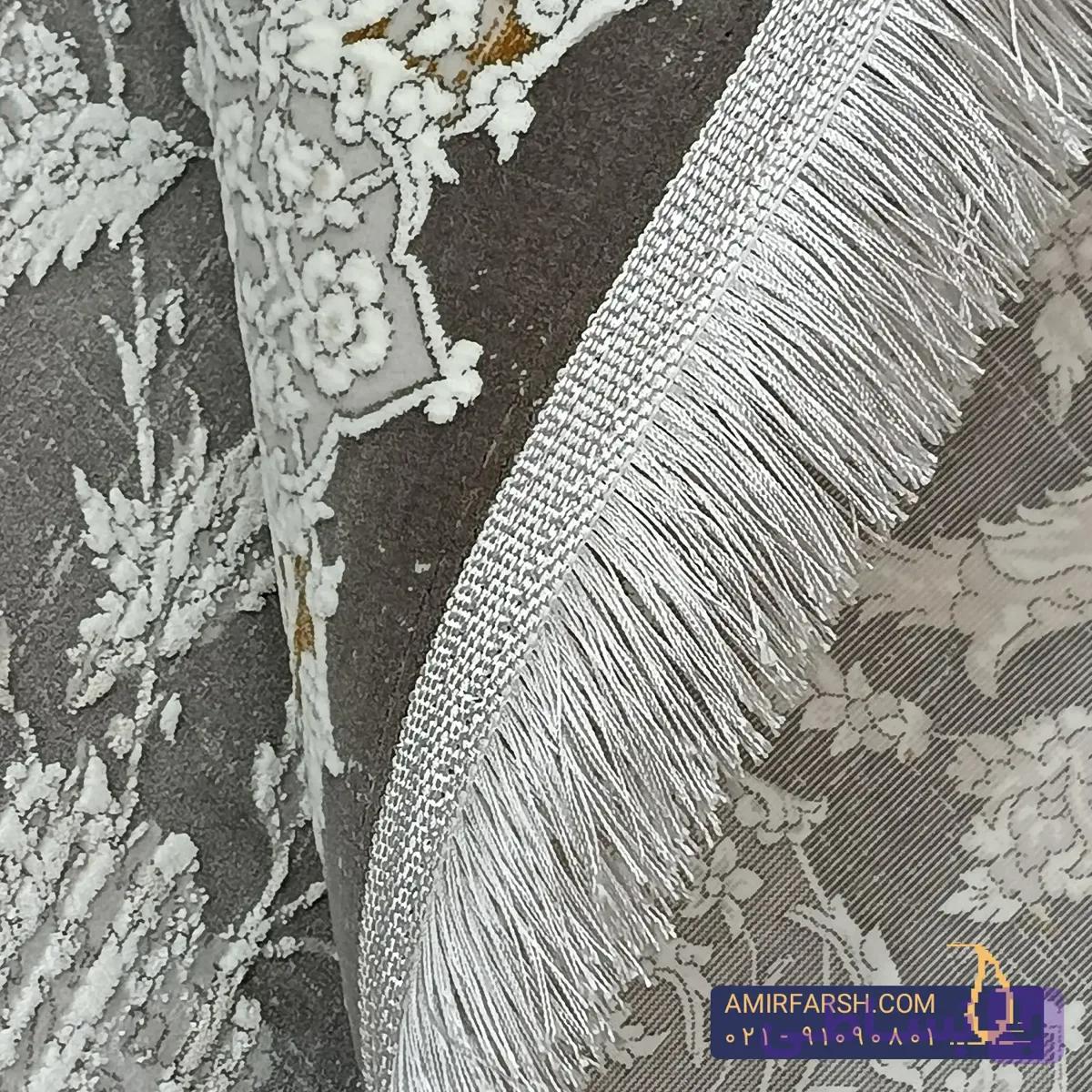 فرش مدرن 1200 شانه بژ طرح نارین کد AF-1203 — تصویر 1