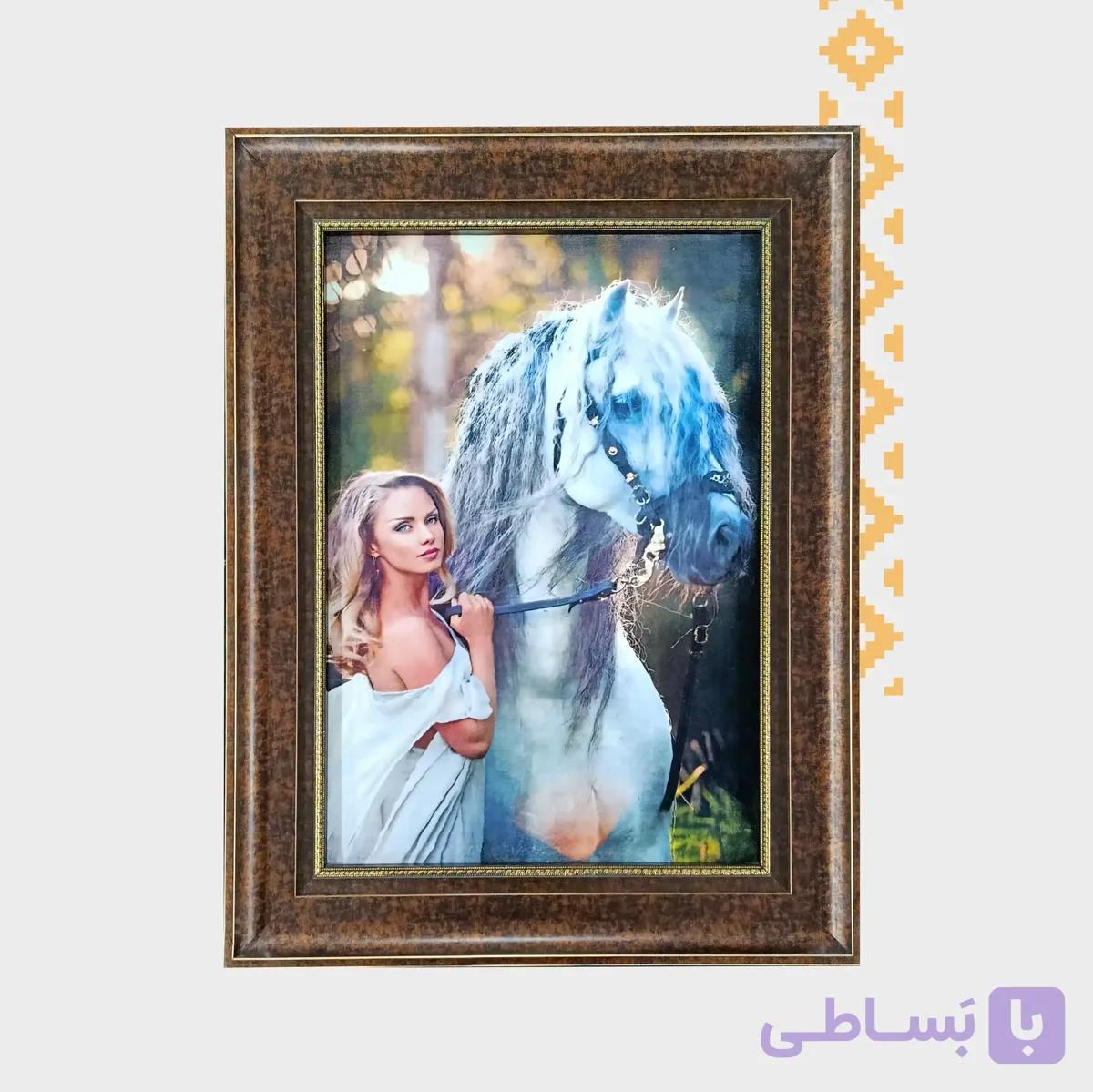 تابلو فرش چاپی طرح رامش — تصویر 1