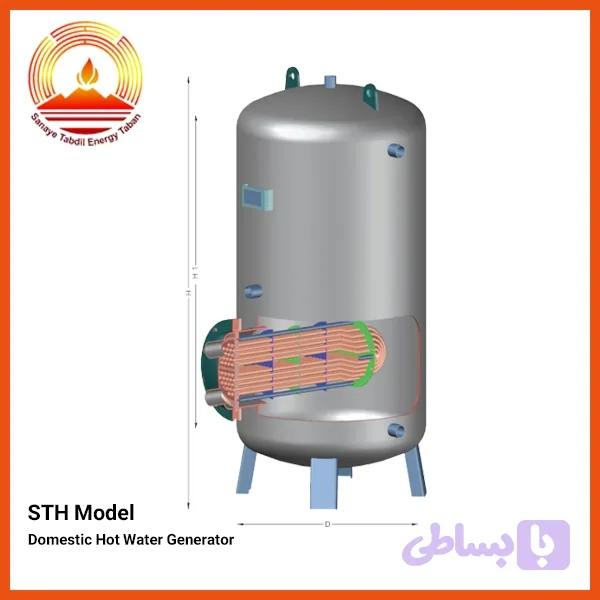 منبع کویل دار 1500 لیتر STH
