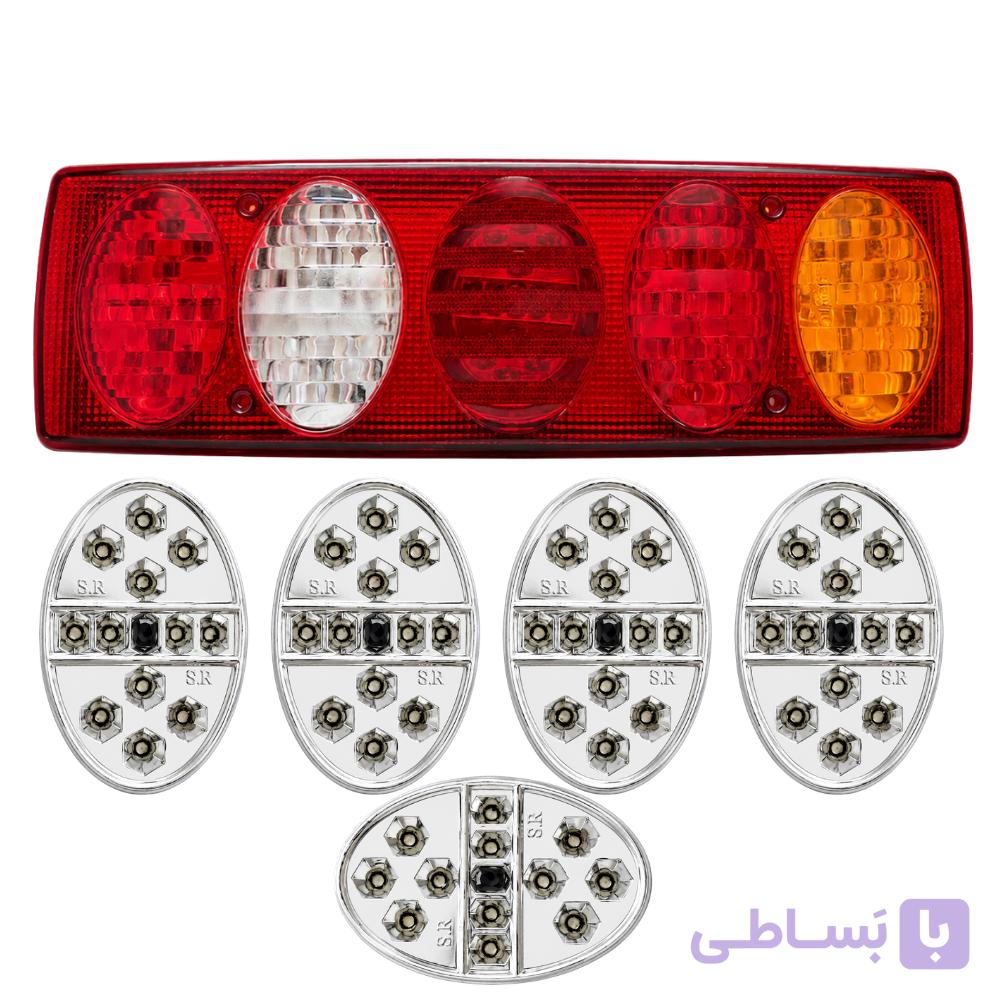 LED داخل چراغ خطر پنج خونه گرد — تصویر 1
