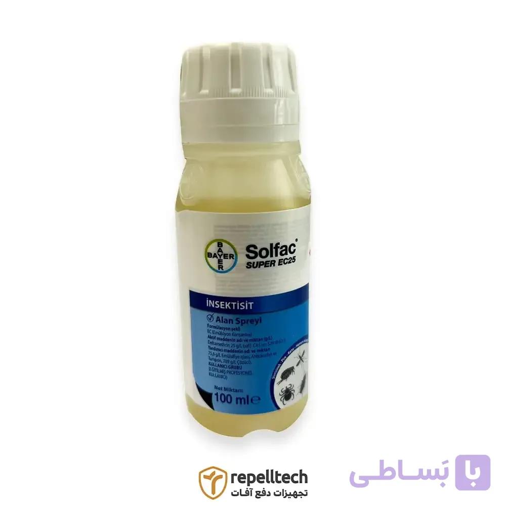 سم حشره کش Solfac super sc 100ml بایر — تصویر 1
