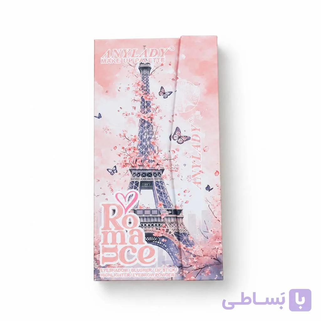 پالت آرایشی انی لیدی Romance طرح برج ایفل ۲۶ رنگ — تصویر 1