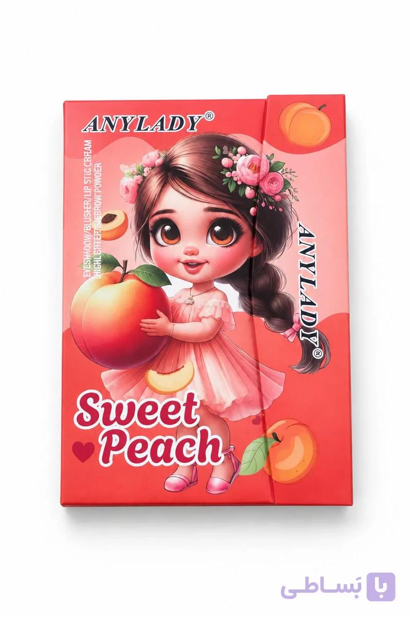 پالت سایه کتابی انی لیدی Sweet Peach طرح هلویی — تصویر 1