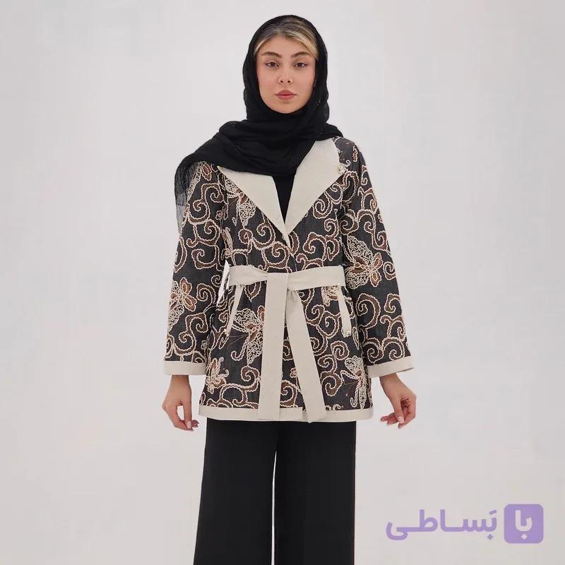 مانتو کتی زنانه مدل خامه دوزی — تصویر 1