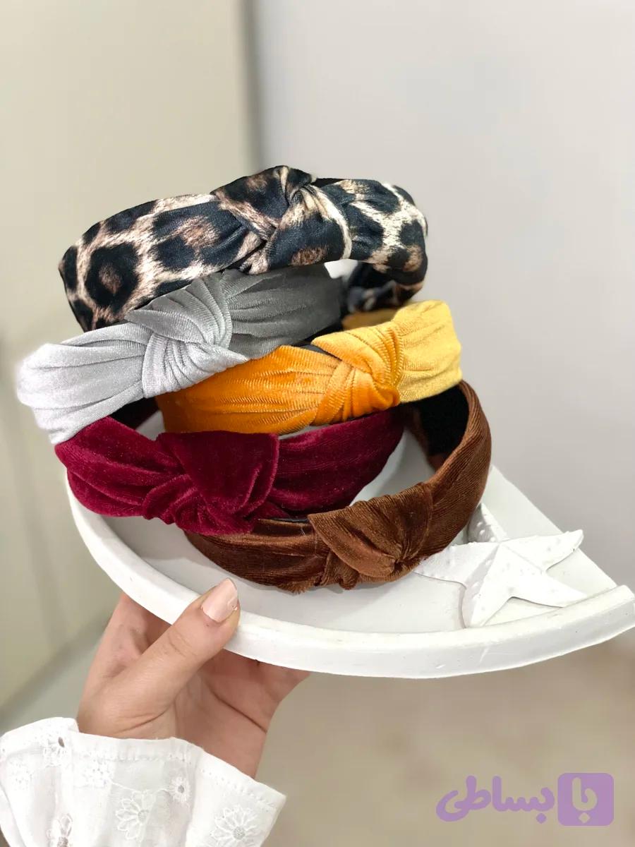تل گره ای مخمل رنگی