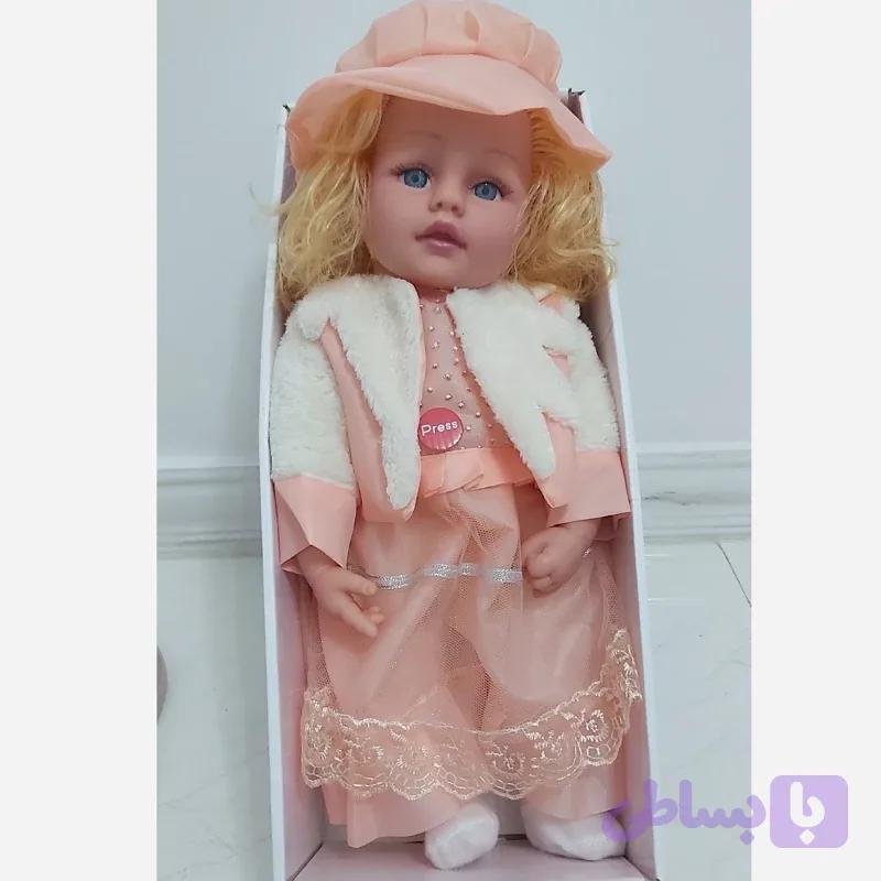عروسک موزیکال دخترانه 3 آوازه 50 سانتی مو کاشت با جعبه ویترینی