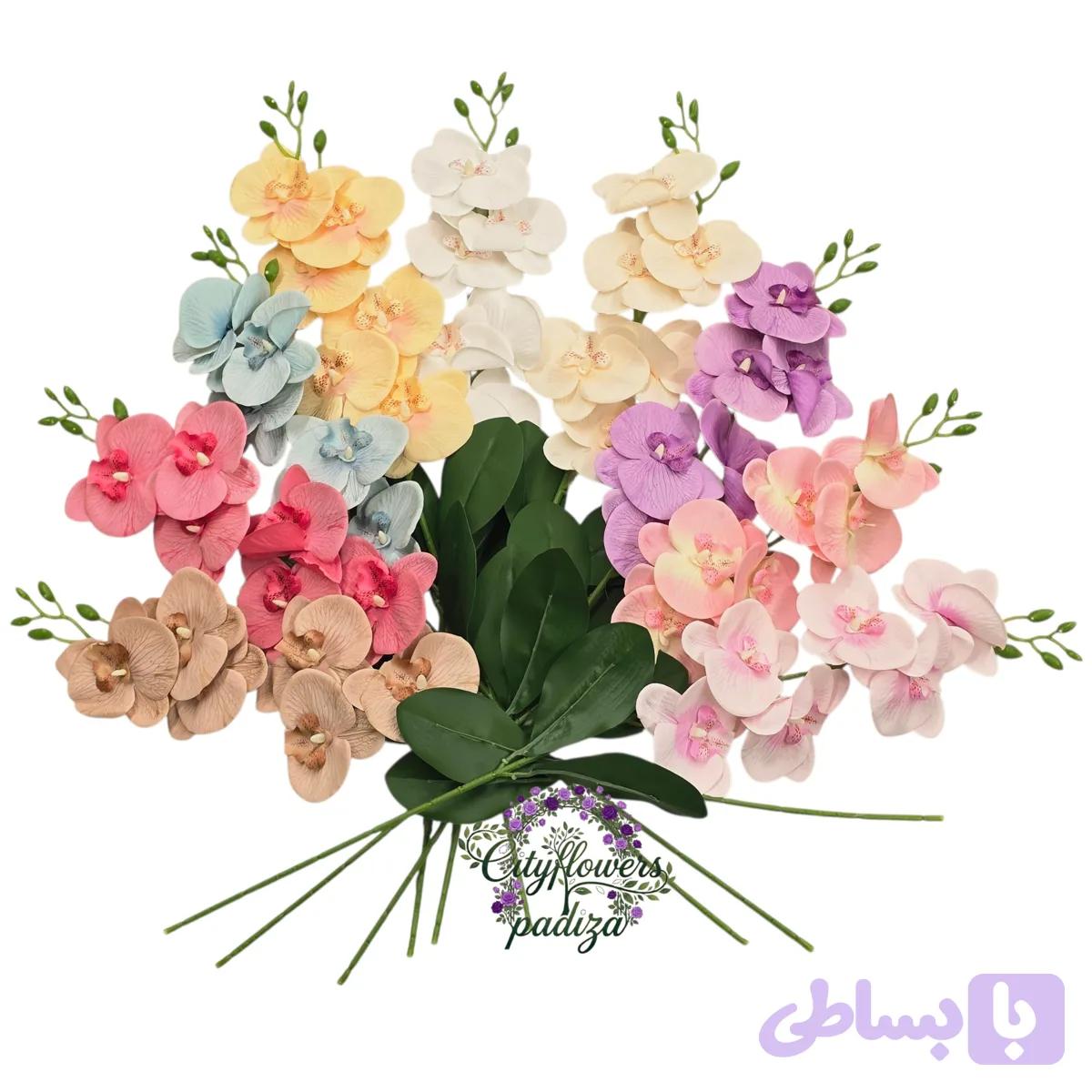 شاخه ارکیده پارچه ی