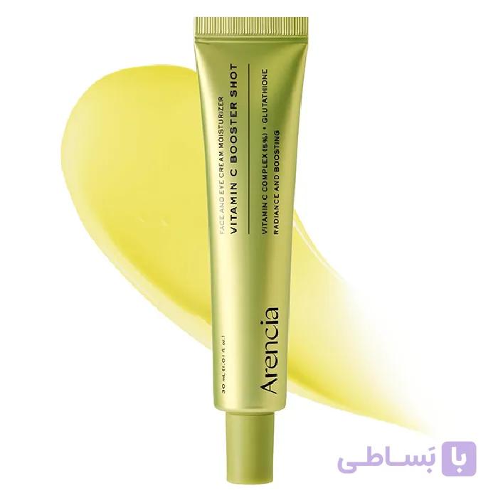 سرم ویتامین سی صورت و دور چشم بوستر شات آرنسیا 30Ml