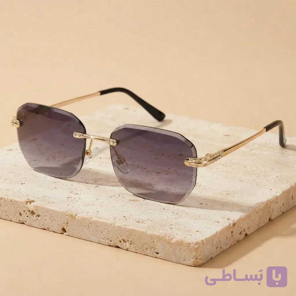 عینک آفتابی سلین CELINE استاندارد UV فریم لس یونیسکس مشکی سایه دار — تصویر 1