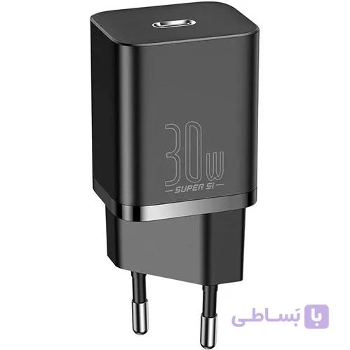 شارژر دیواری باسئوس مدل CCSUP-J01 توان ۳۰ وات — تصویر 1