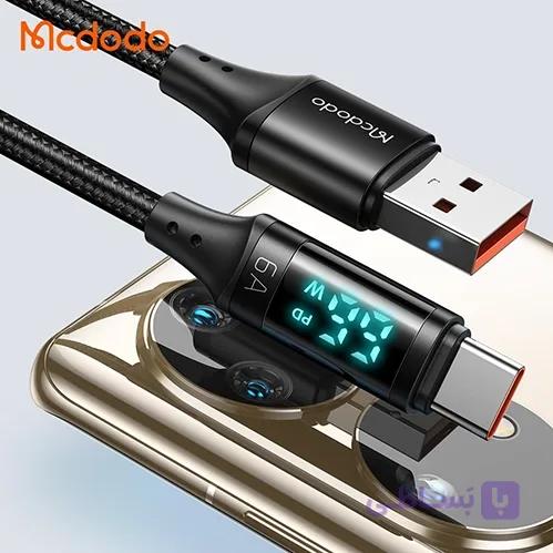 کابل شارژ مک دودو مدل CA-1080 فست شارژ با نمایشگر دیجیتال طول 1.2 متر — تصویر 1
