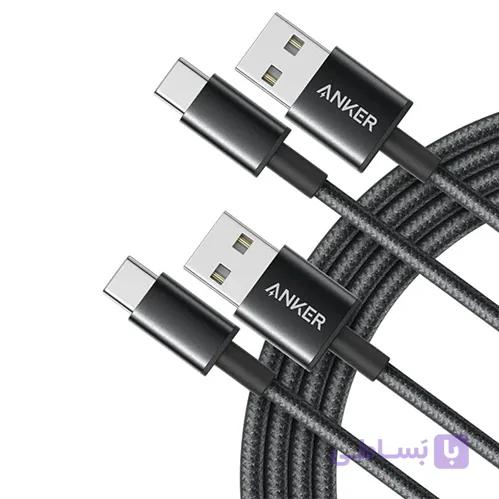 کابل تبدیل USB-A به USB-C انکر مدل Nylon A8173 — تصویر 1