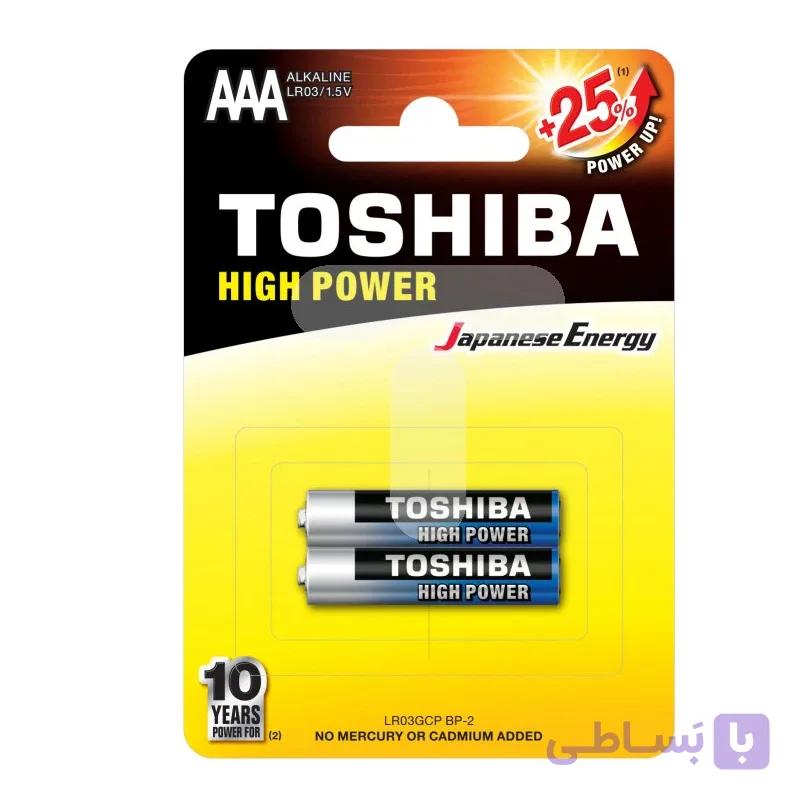 باتری نیم قلم آلکالاین توشیبا HIGH POWER