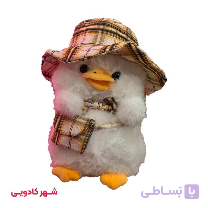 عروسک جوجه اردک کیف و کلاه دار — تصویر 1