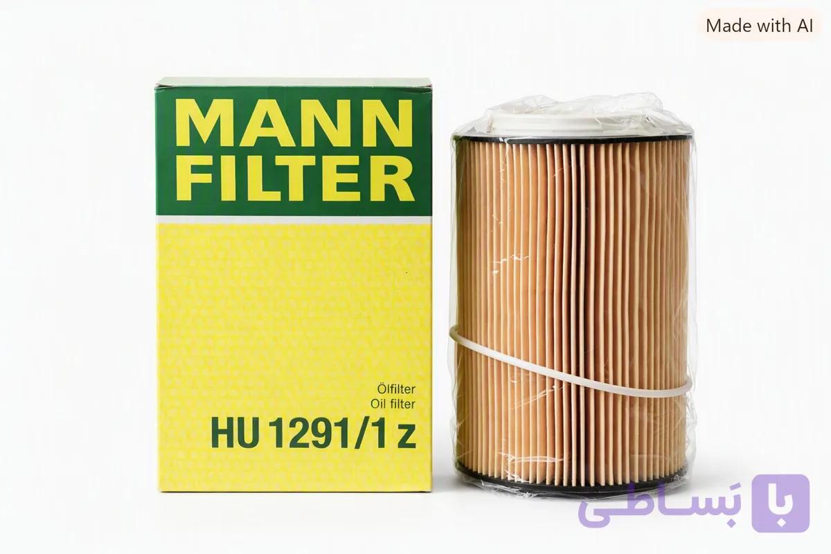 فیلتر روغن کامیون و اتوبوس های MAN با کد HU 1291 / 1z از برند MANN FILTER