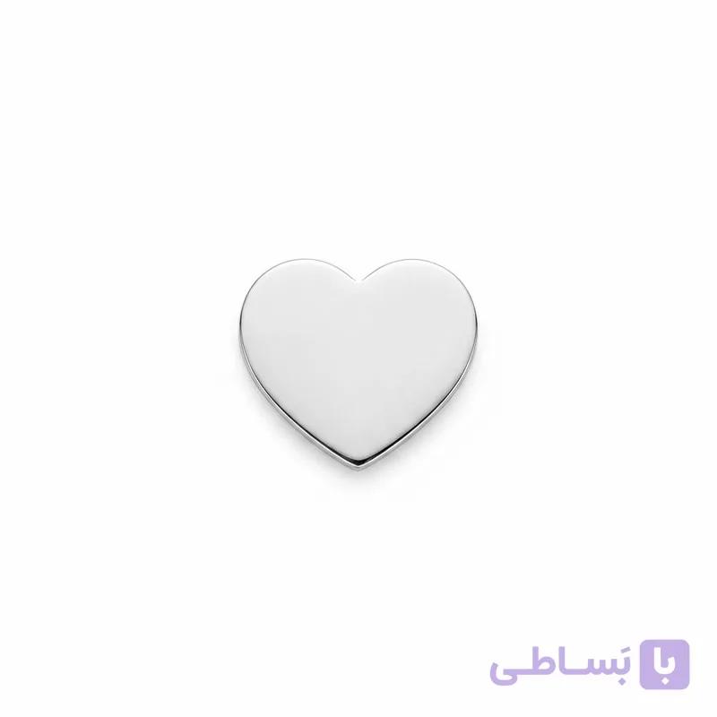 آویز گردنبند نقره زنانه مدل قلب سه بعدی