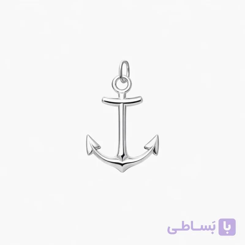 آویز گردنبند نقره مردانه مدل لنگر