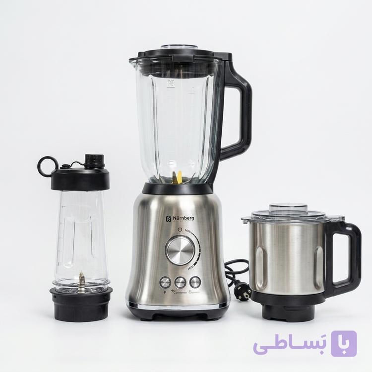مخلوط کن ۳ کاره نورنبرگ مدل BNG-434SR با ظرفیت۱.۵ لیتر و کاسه شیشه ای