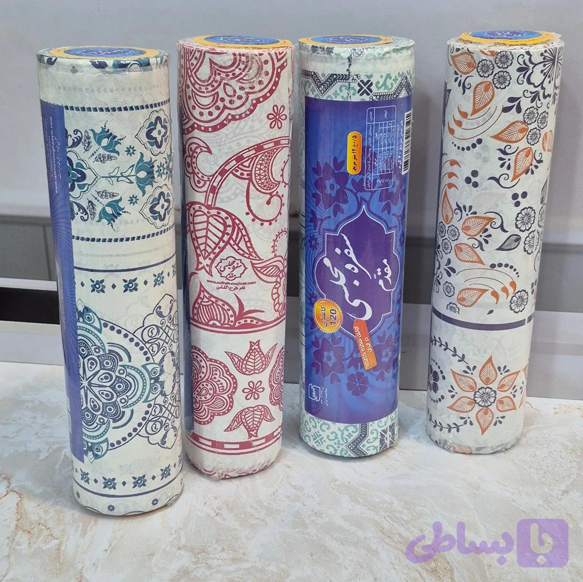 سفره کاغذی مقدم عرض 120 ( پس کرایه)