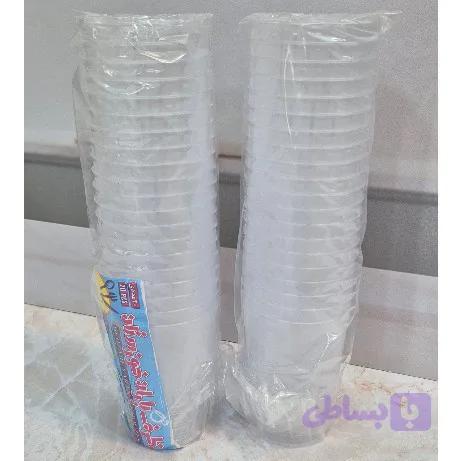 لیوان یکبار مصرف 20 عددی کریستال ( پس کرایه)