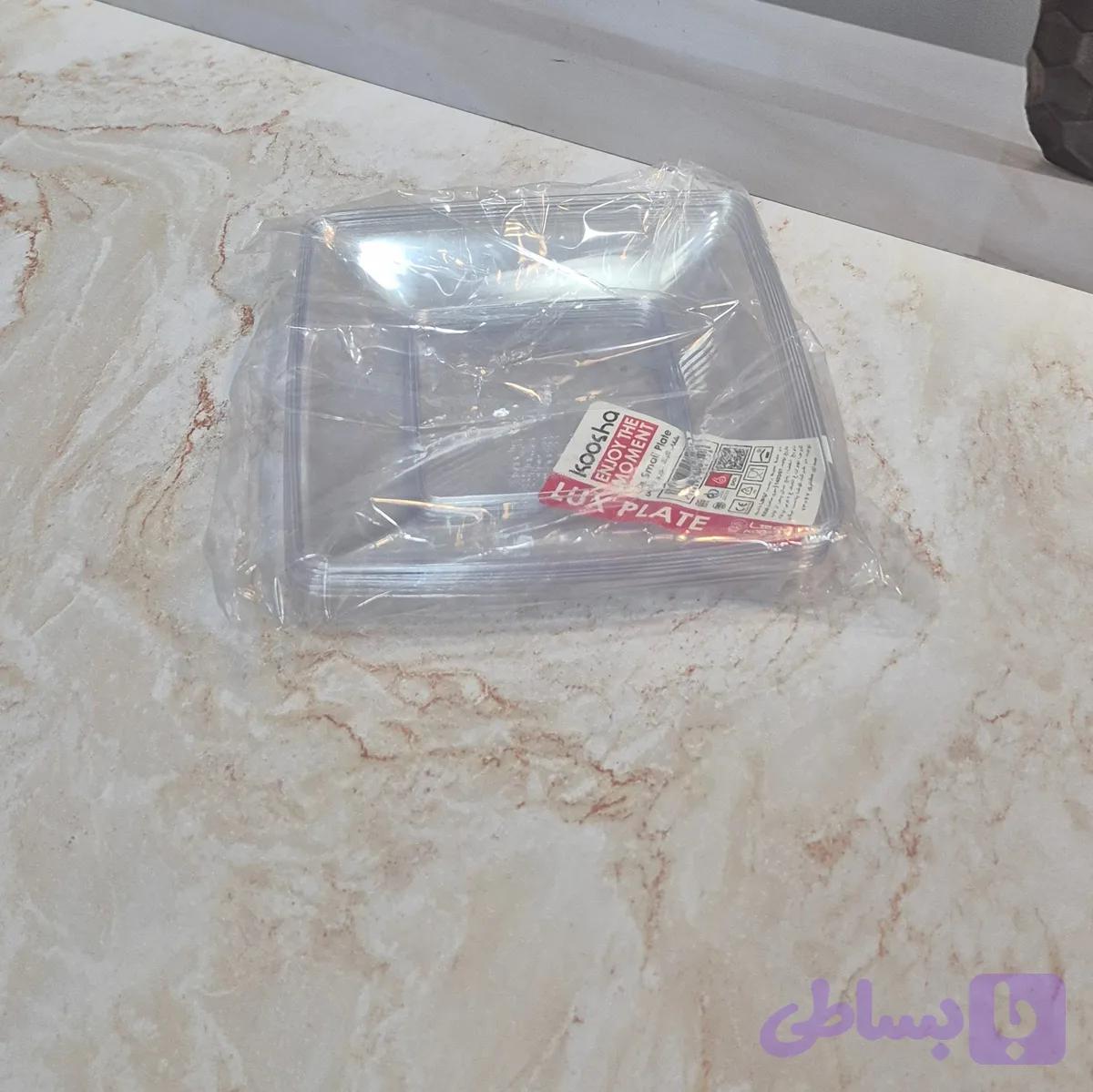 کیک خوری کوشا 6 عددی ظروف یکبار مصرف( پس کرایه)