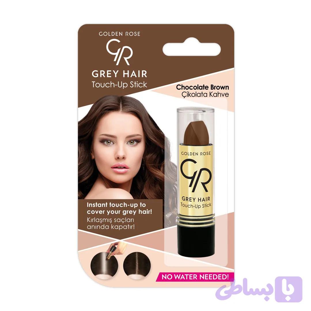 رژ مو گلدن رز مدل GREY HAIR رنگ CHOCOLATE BROWN