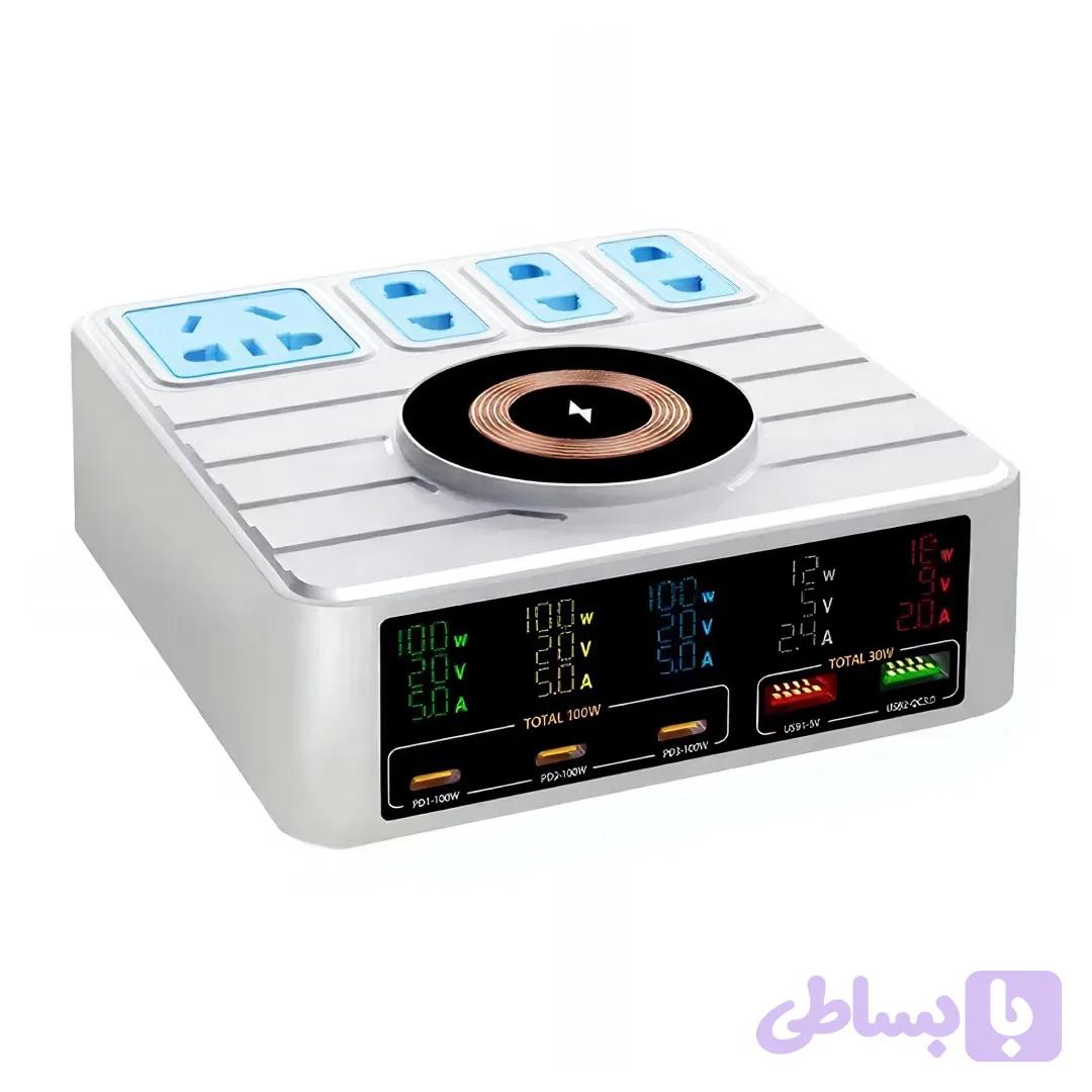 شارژر رومیزی 10 پورت 140 وات مدل WLX-H13 — تصویر 1