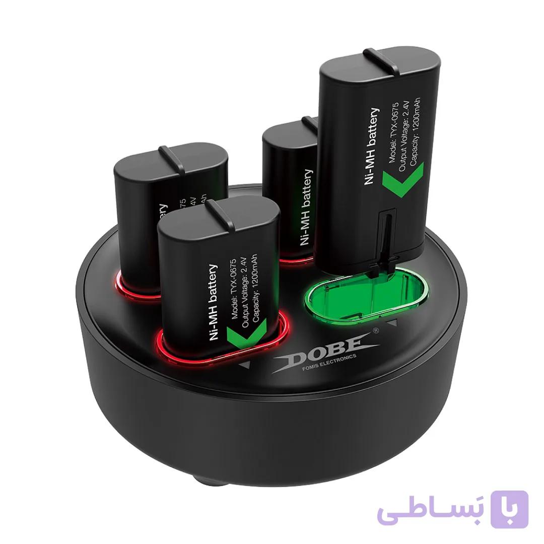 پایه شارژر و باتری دسته بازی ایکس باکس سریز و وان دابی مدل TYX-0645S — تصویر 1